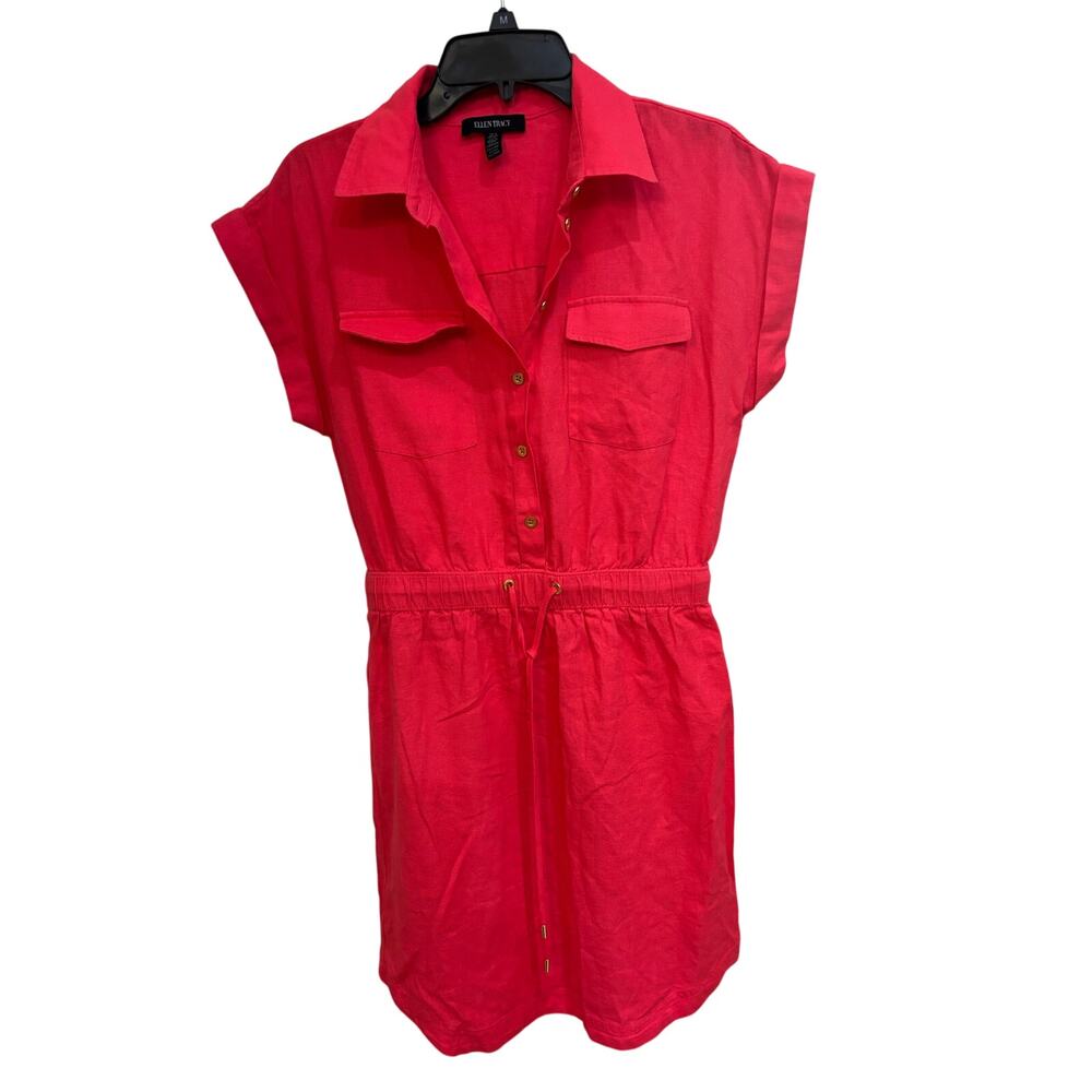 Ellen Tracy jumper coral lightweight women small